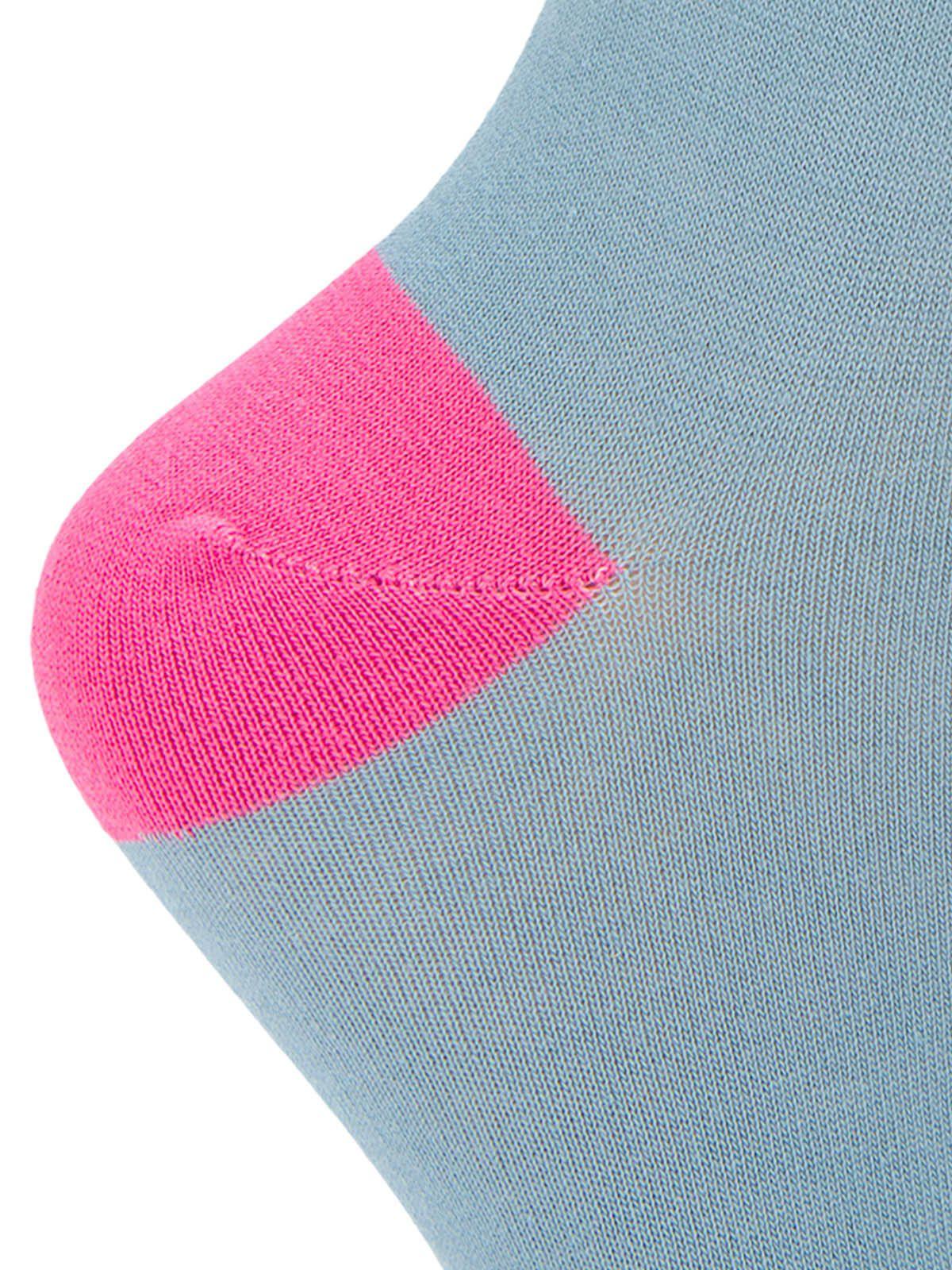 Calcetin Bambú Mujer Plain Azul-2