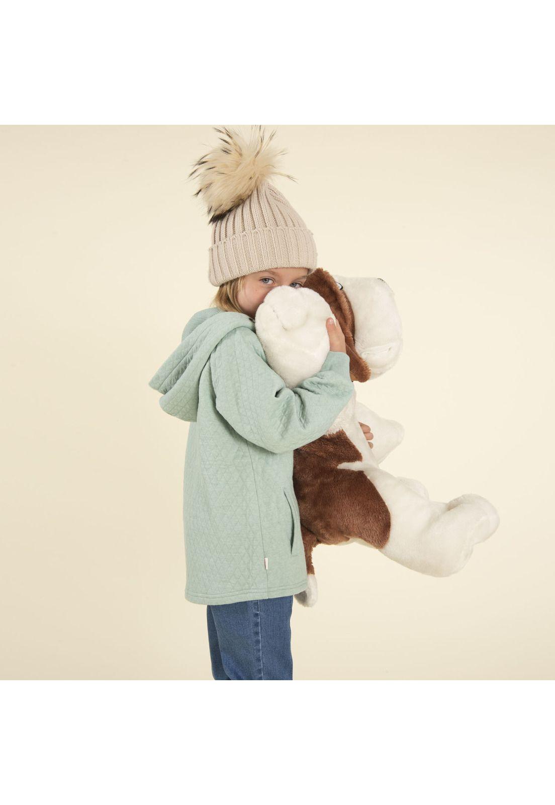 Polerón Niña Quilt Celeste-1