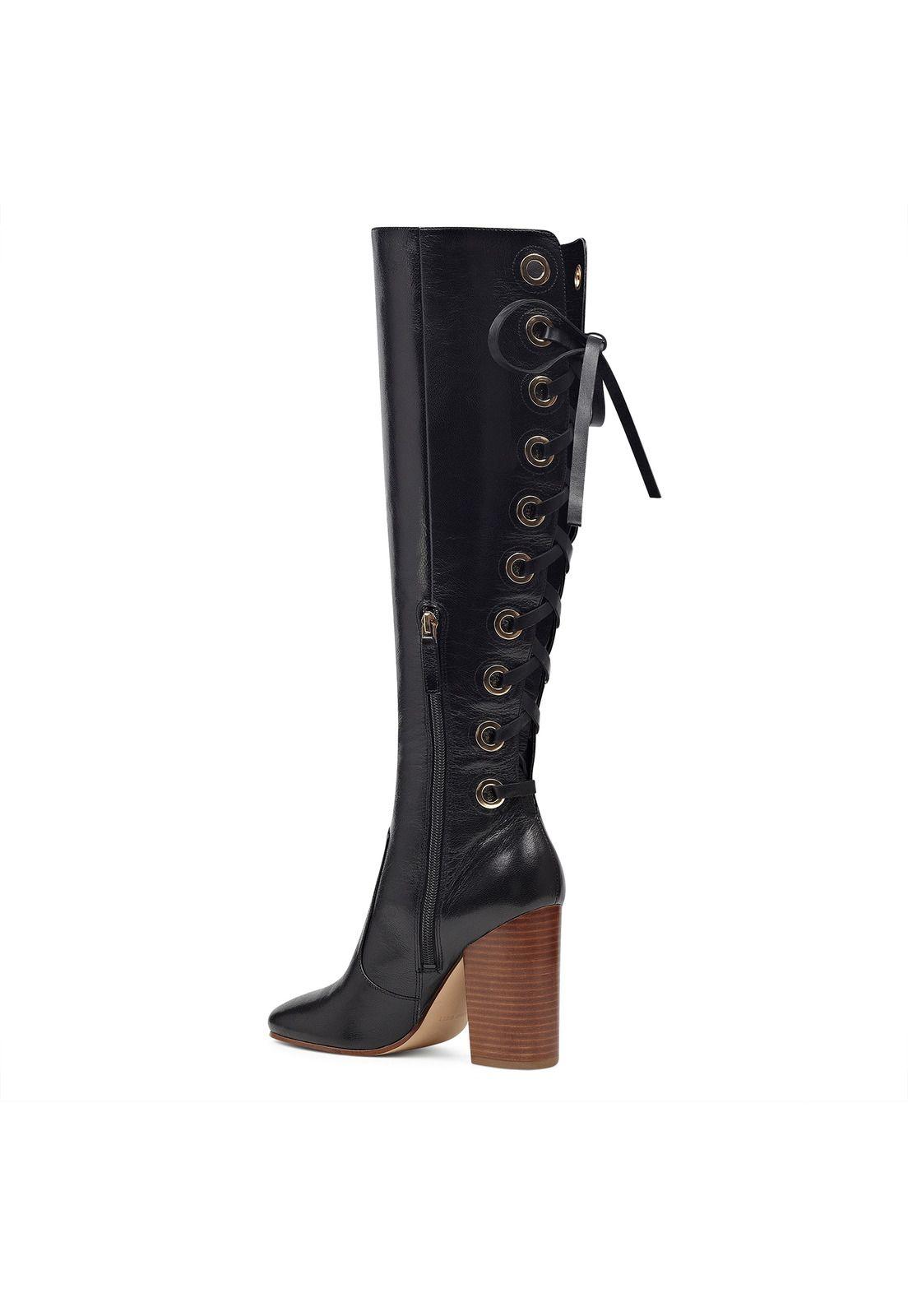 Bota Cuero Calhoun Negro Mujer-4