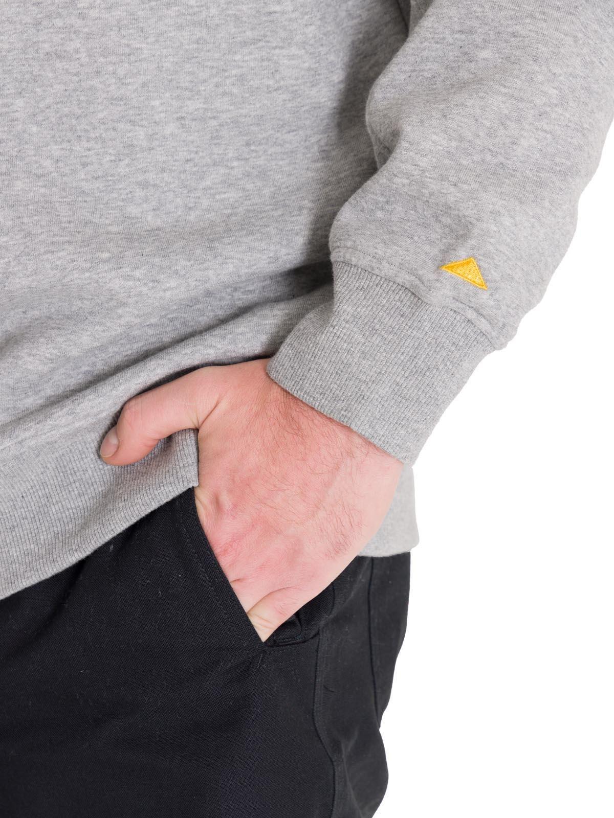 Polerón Cat Logo Crewneck Unisex Gris Cat-5