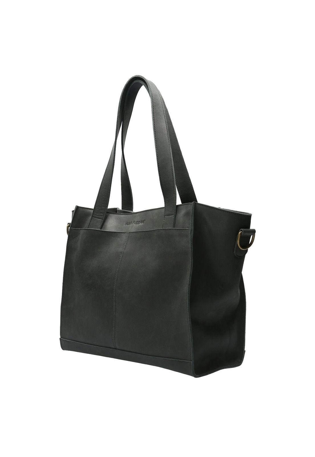 Cartera Cuero Mujer Lisboa Tote Negro-1