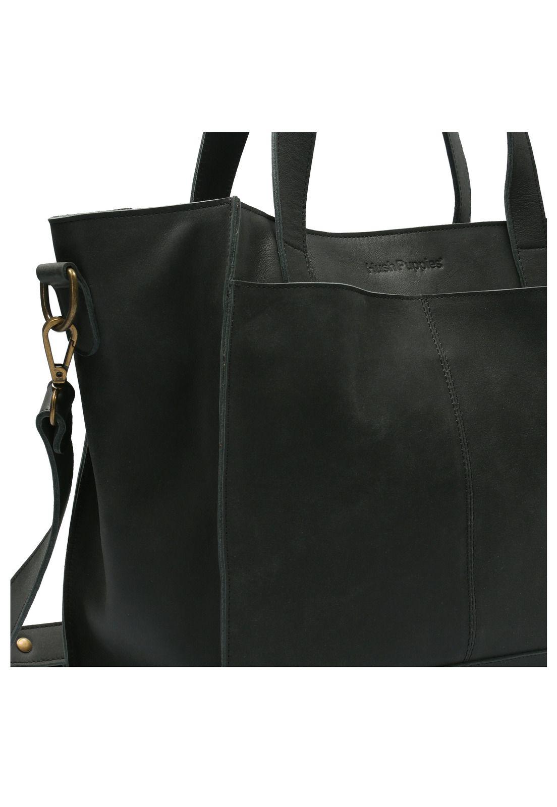 Cartera Cuero Mujer Lisboa Tote Negro-3