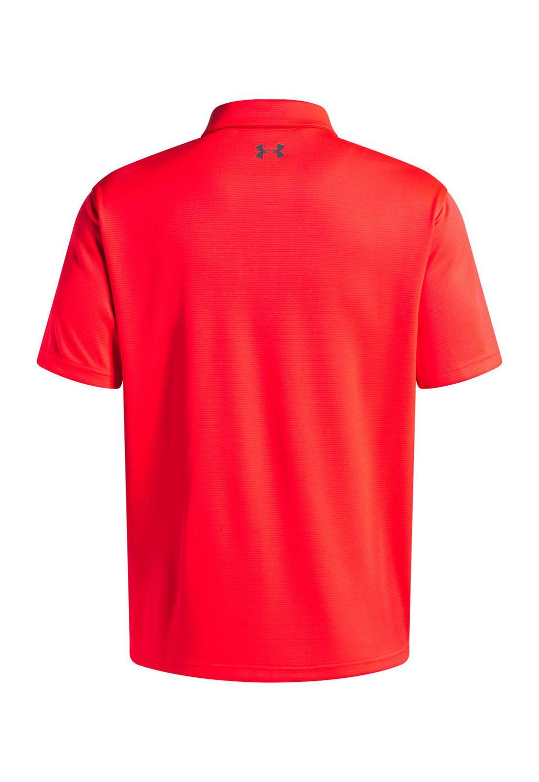 Polera Manga Corta Golf para Hombre Tech rojo -1