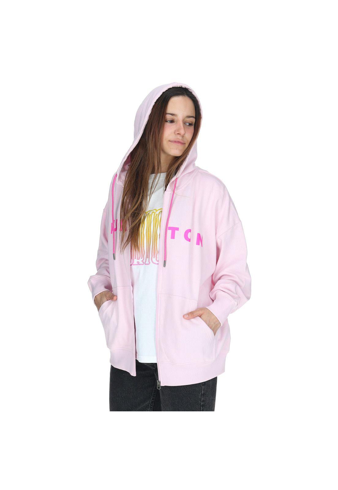 Polerón con gorro Zepellin Rosa Mujer-1
