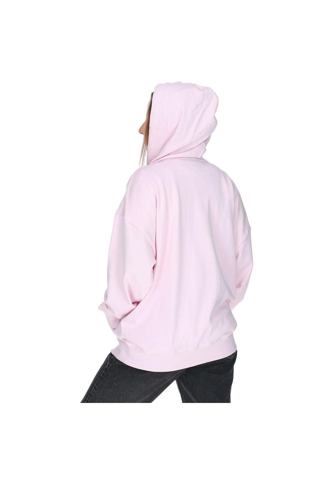 Polerón con gorro Zepellin Rosa Mujer-3
