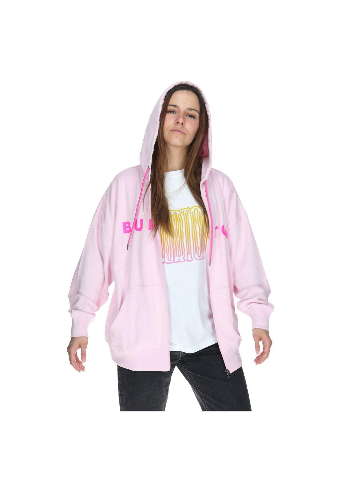 Polerón con gorro Zepellin Rosa Mujer-4