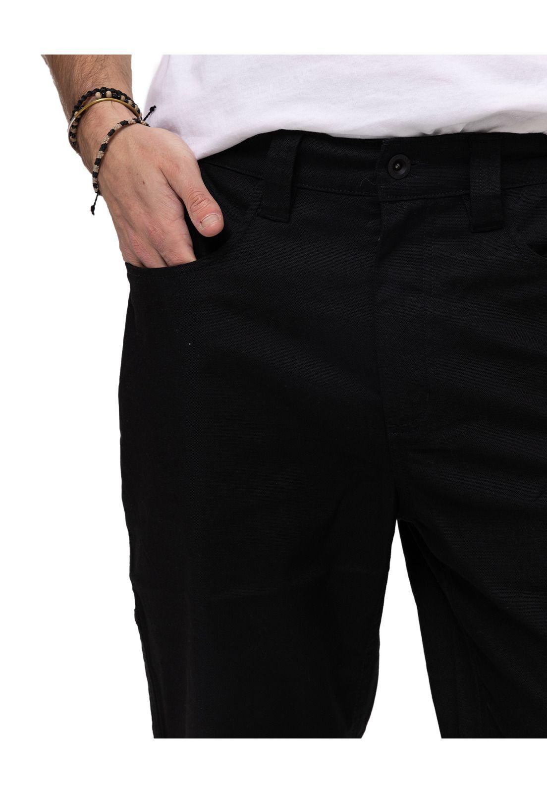 Pantalón Canvas Utility Pant Negro Hombre-4