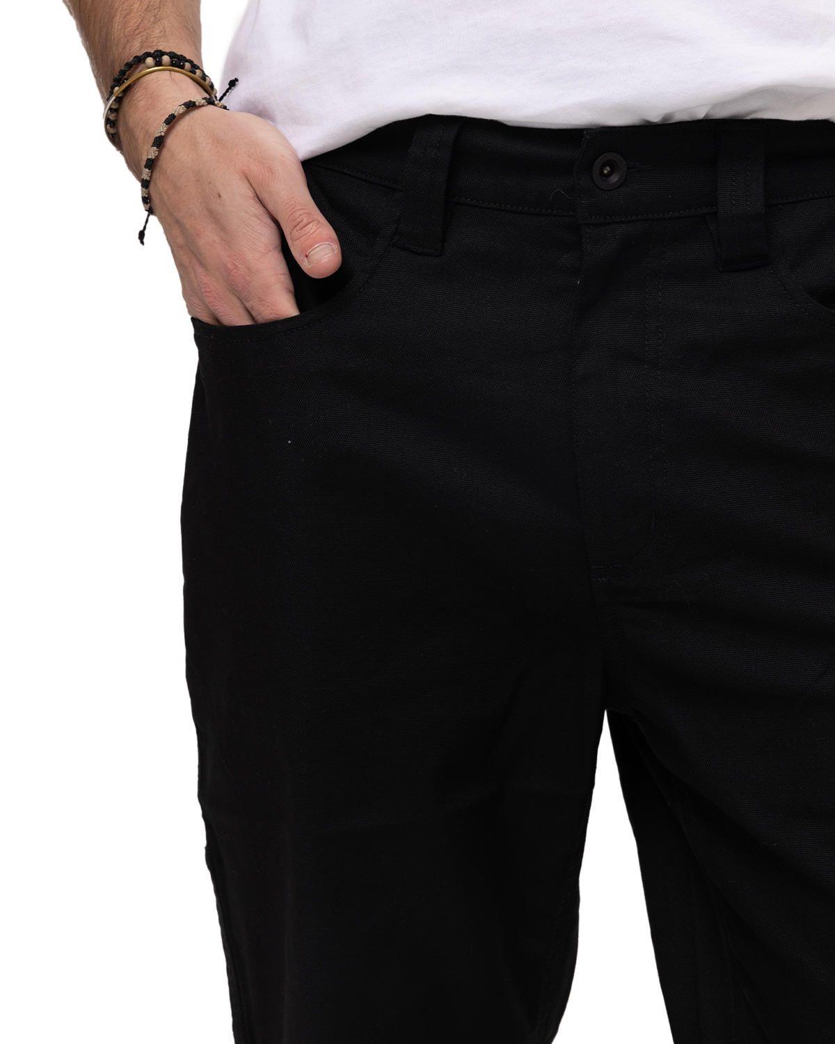 Pantalón Canvas Utility Pant Negro Hombre-4