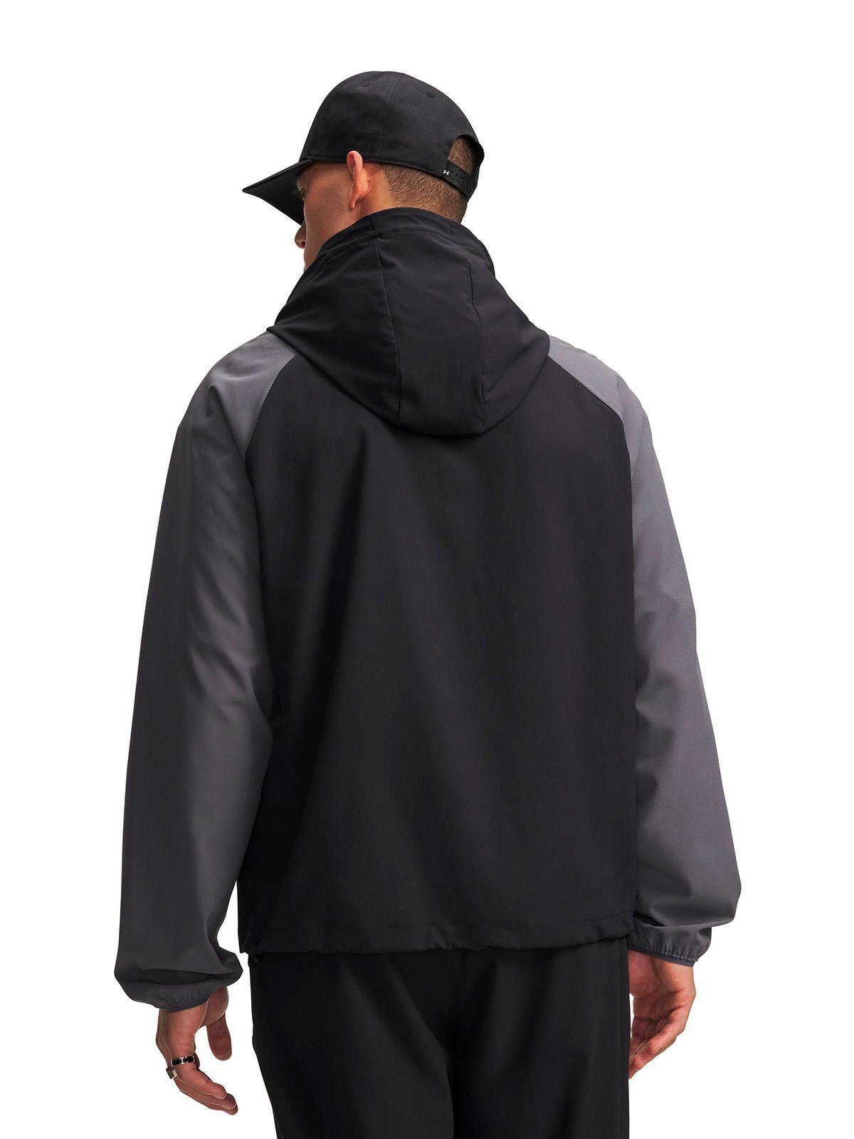 Chaqueta UA Vibe Woven Anorak Gris Hombre-1