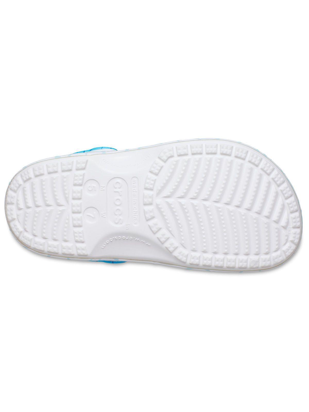 Zueco Crocs Mujer Smurfs Classic Clog Celeste-5