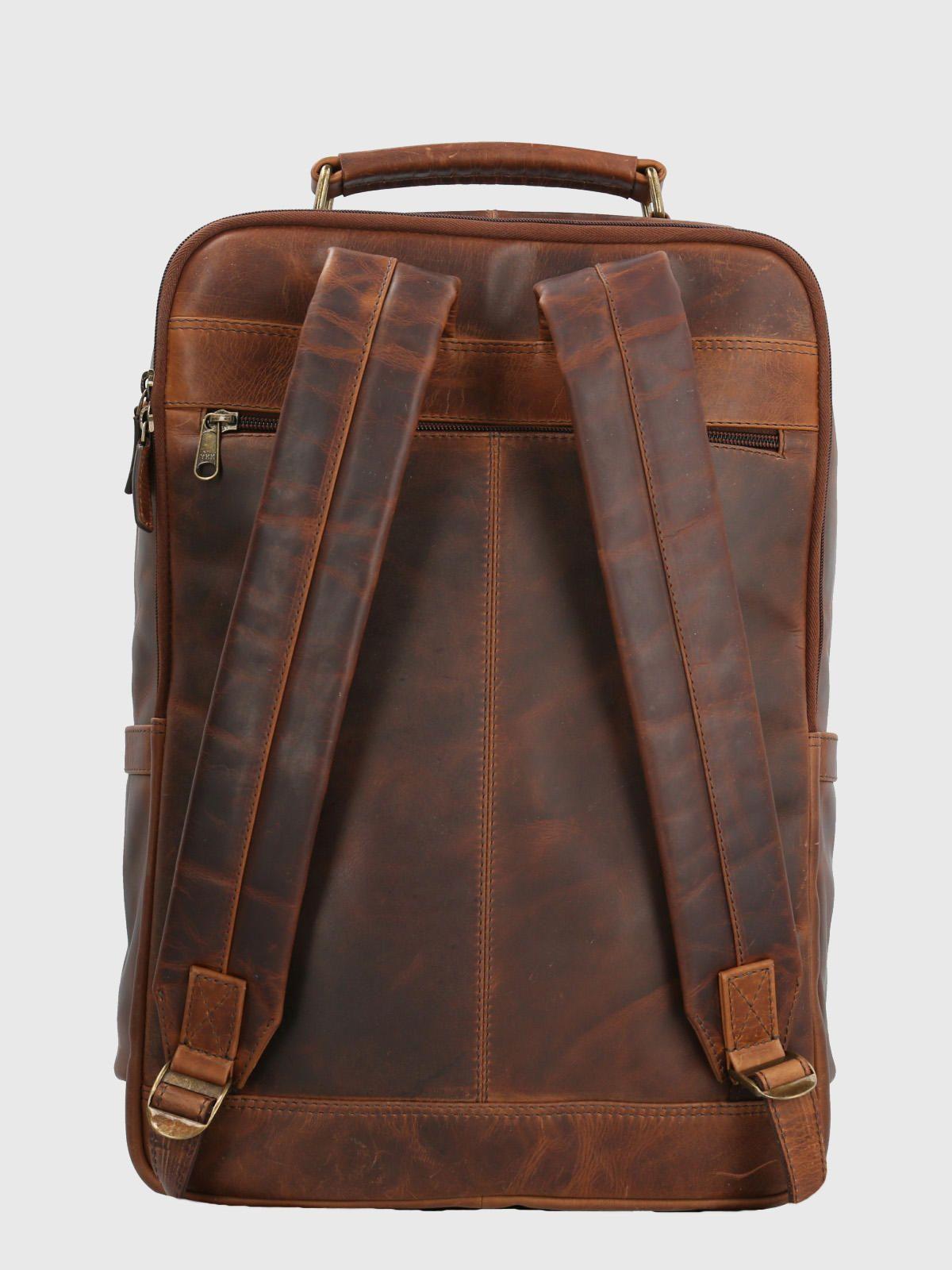 Mochila Cuero Hombre St Maxwell Back Café-2