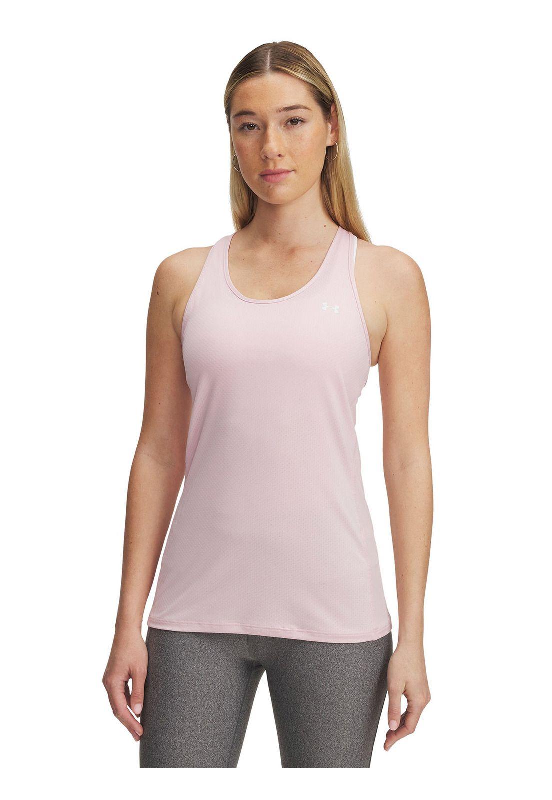 Polera Sin Mangas Heatgear Mujer Rosa-0