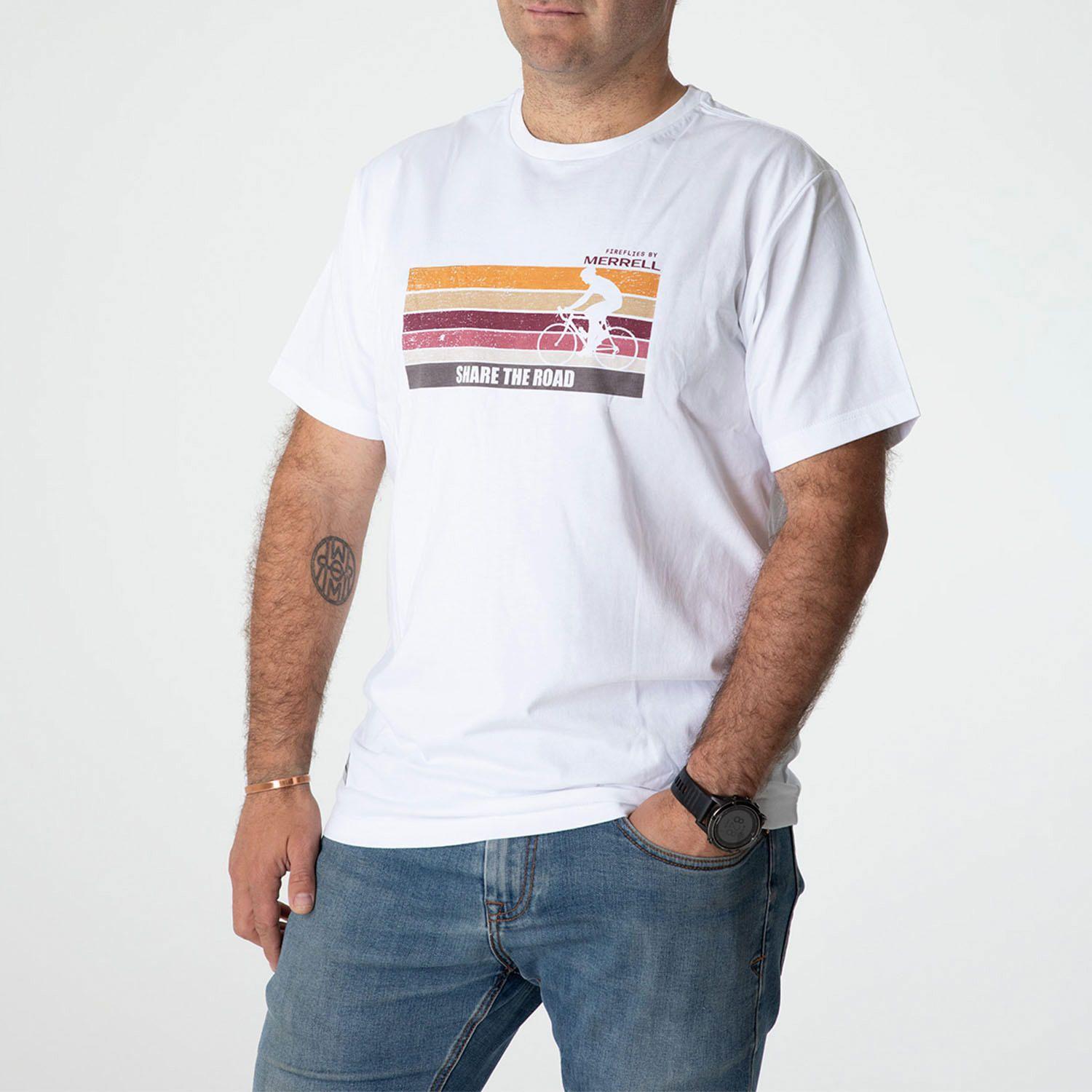 Polera MC Hombre Fireflies Hi Rider Blanco-1