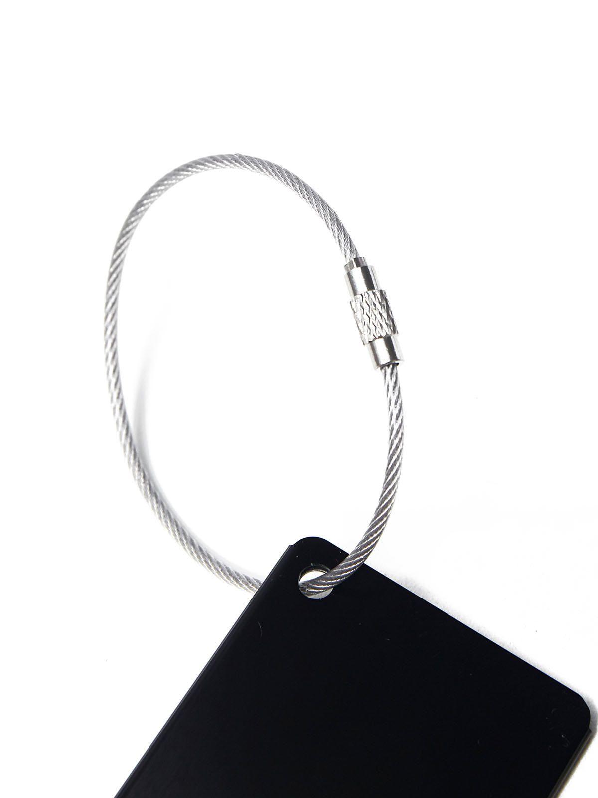 Llavero Metal Luggage Tag Unisex Negro-2