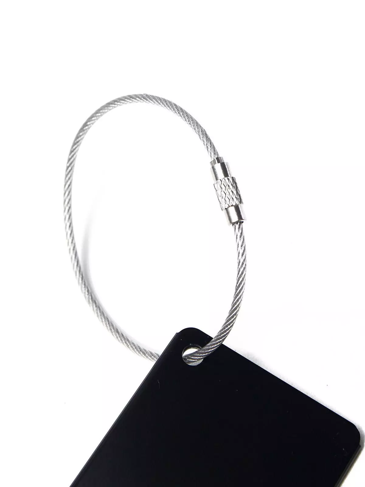 Llavero Metal Luggage Tag Unisex Negro-2