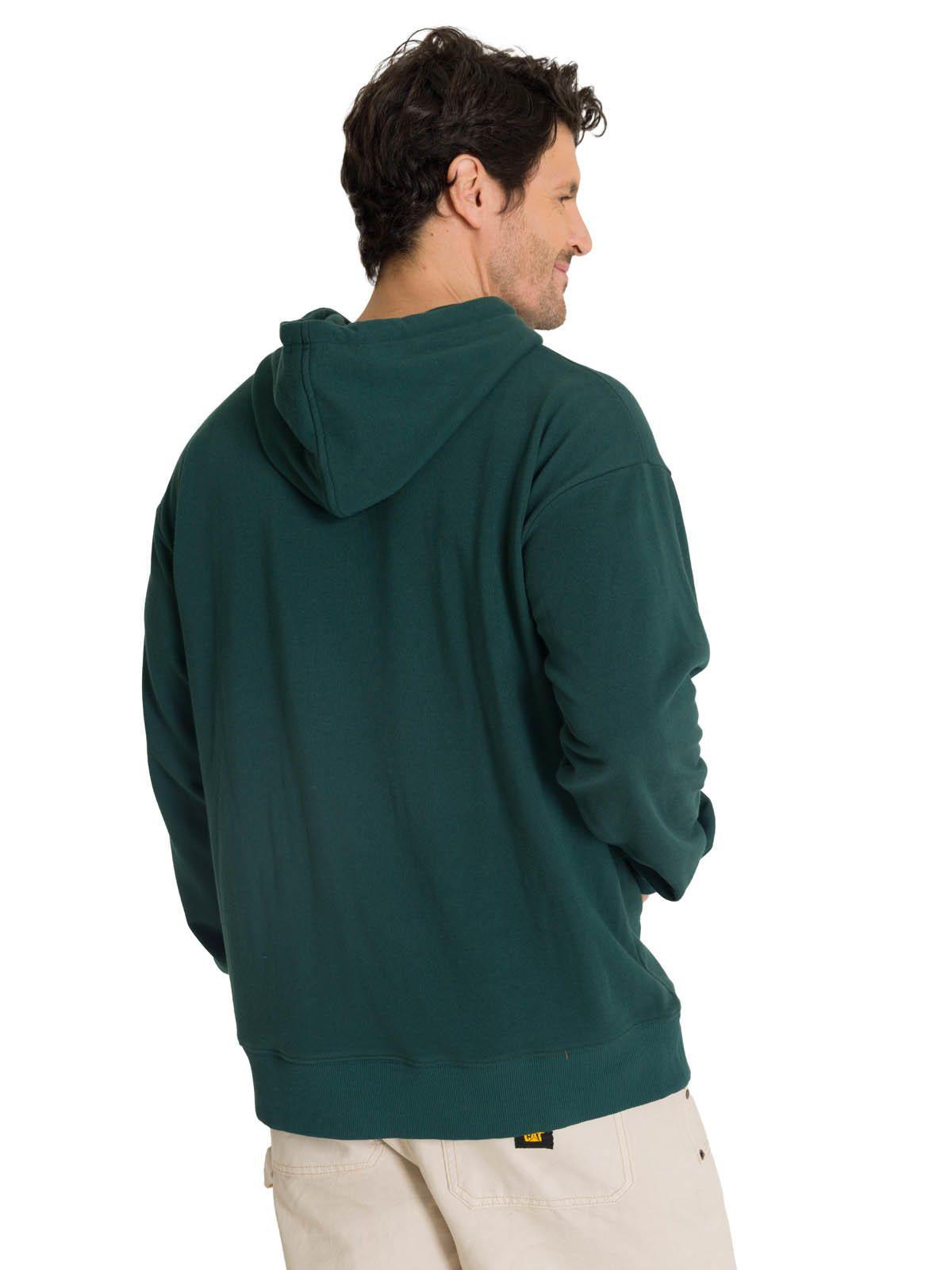 Polerón Con Gorro Hombre Relax French Terry Verde-3