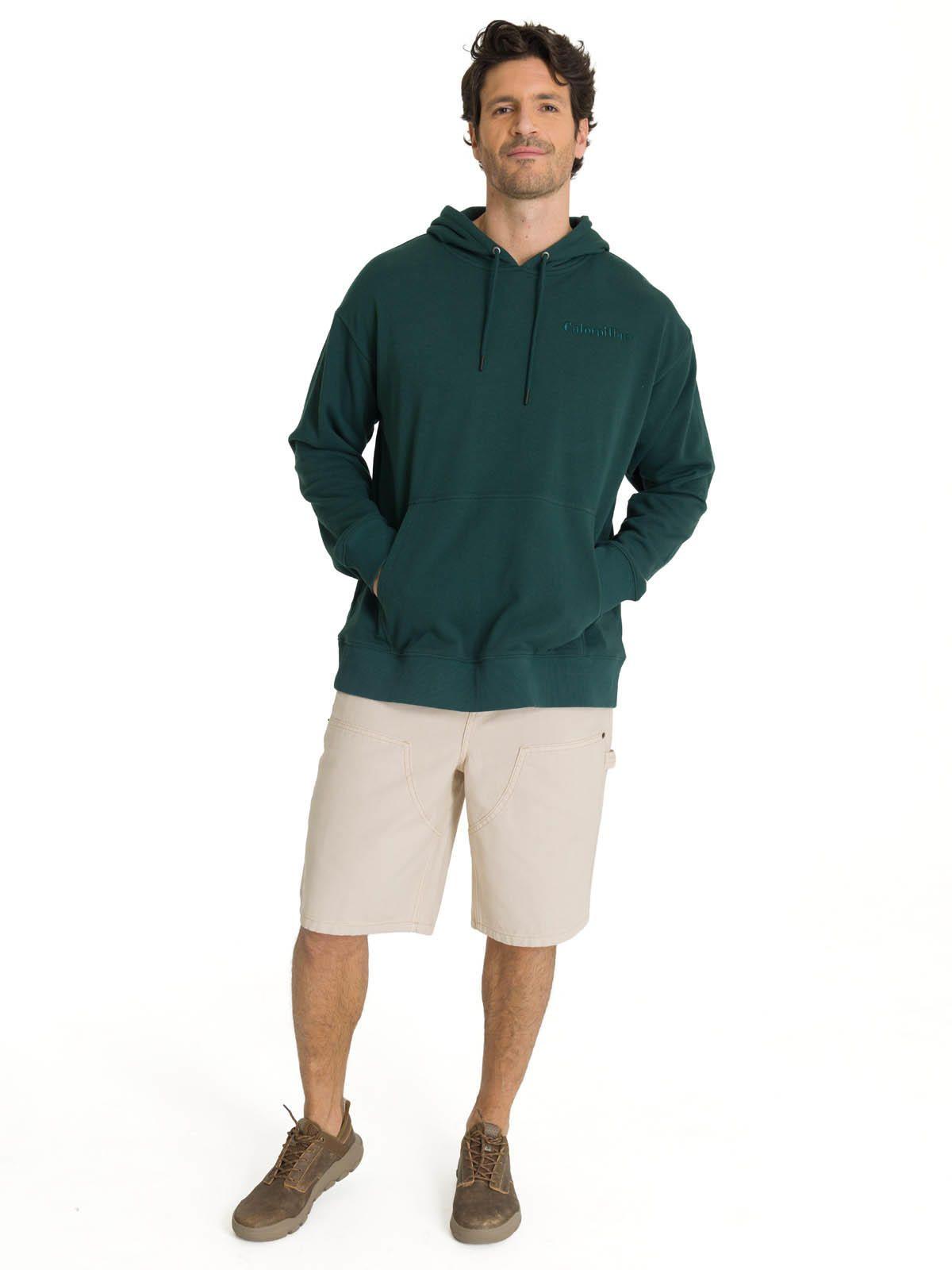 Polerón Con Gorro Hombre Relax French Terry Verde-5