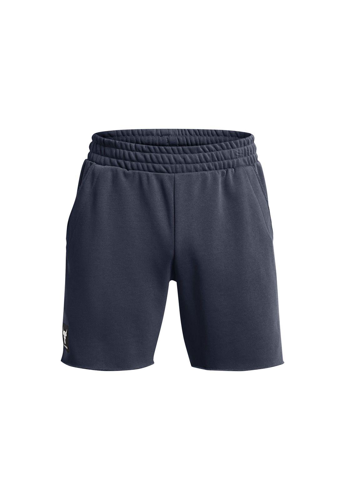 Shorts UA Project Rock para hombre Gris-0