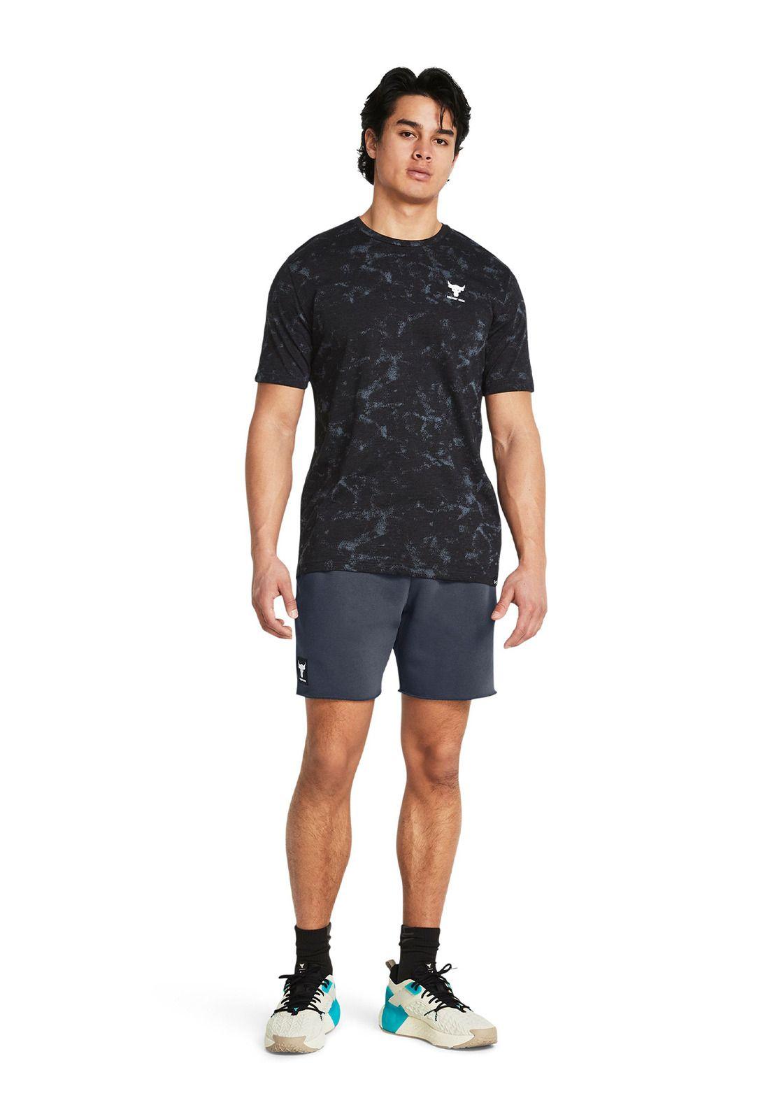 Shorts UA Project Rock para hombre Gris-5