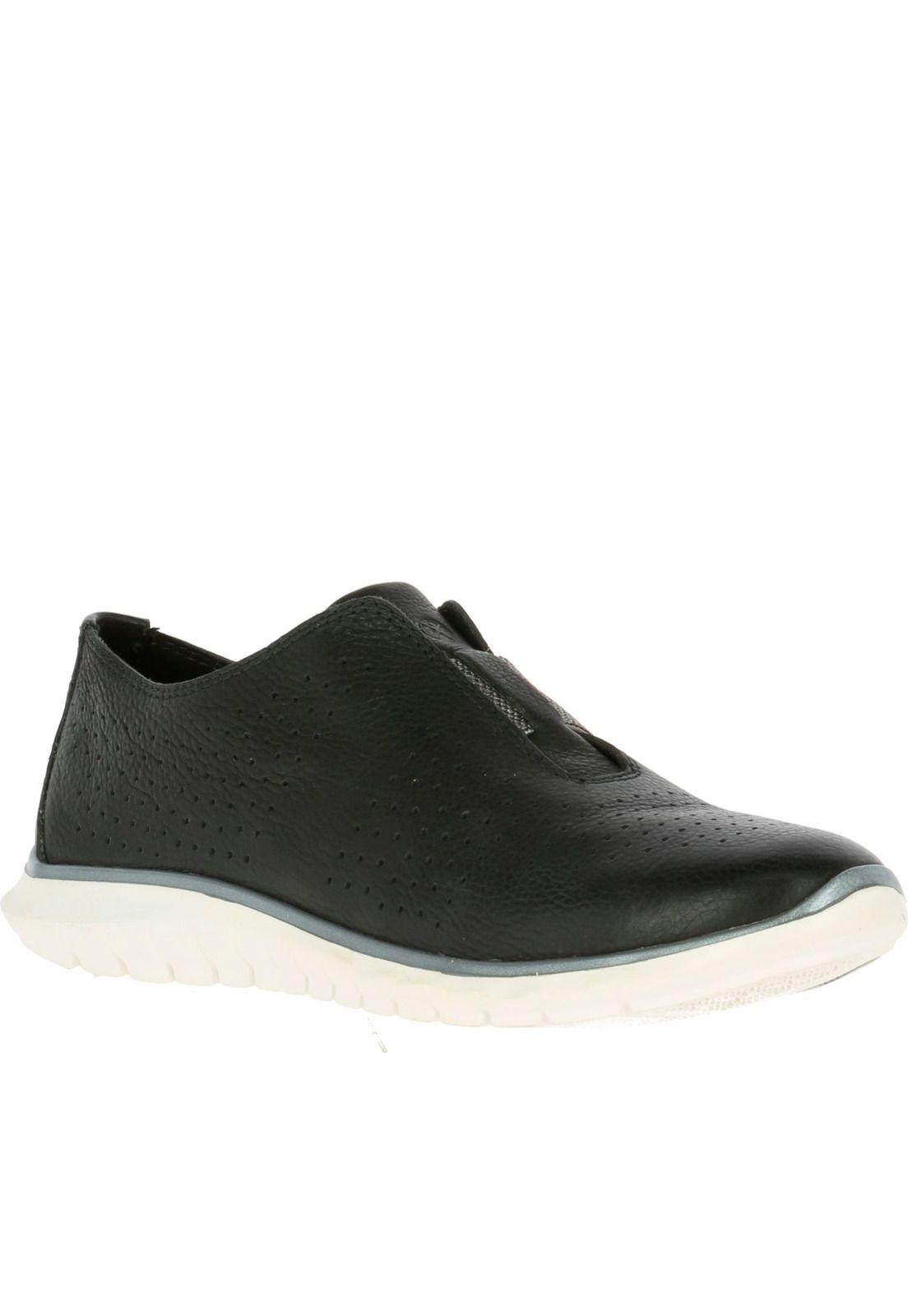 Zapatilla Cuero Tricia Perf Slip On Negro-0
