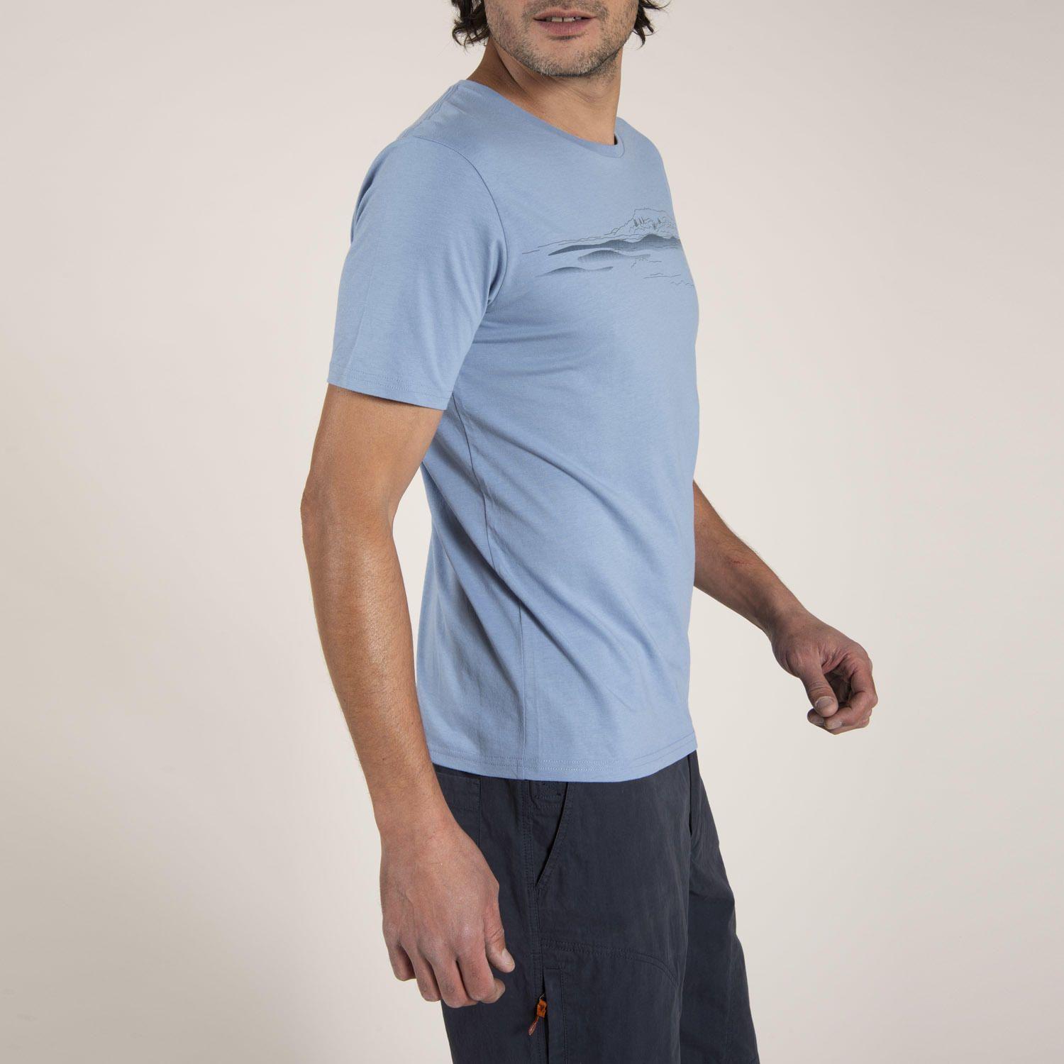 Polera Algodón Orgánico Organic Azul Hombre Rockford-1