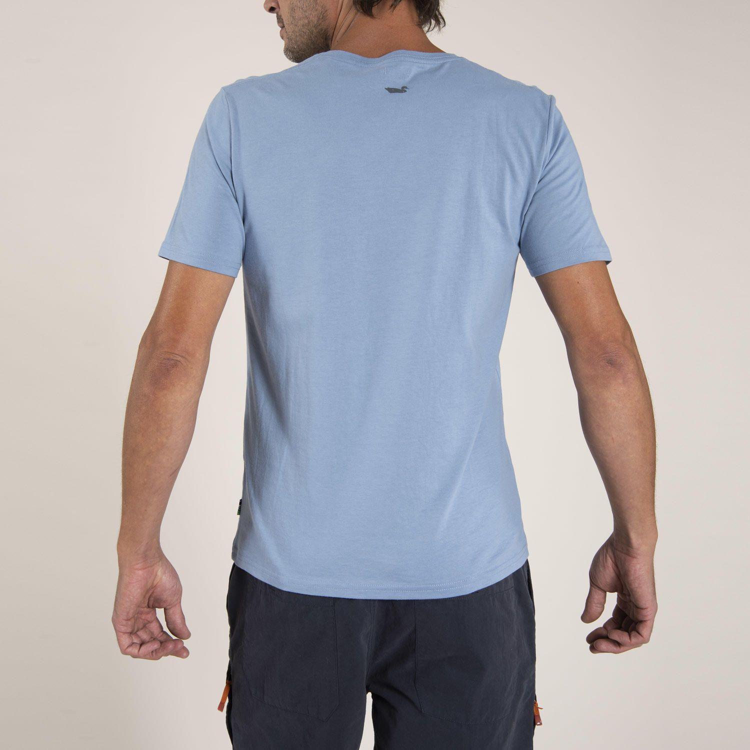 Polera Algodón Orgánico Organic Azul Hombre Rockford-2