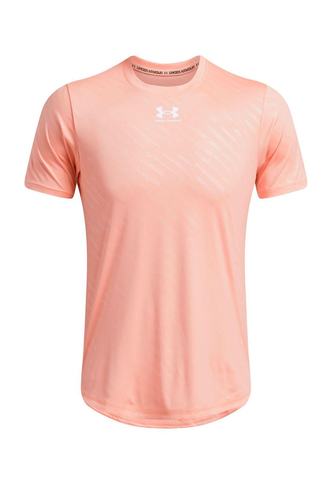 Polera mnga crta ChllngrPro hombre Naranjo-0