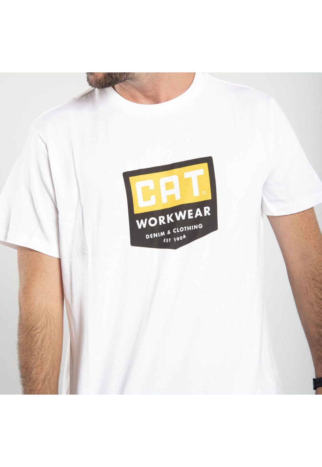 Polera M/C Hombre Fdtn Ww Shield Tee Blanco-2
