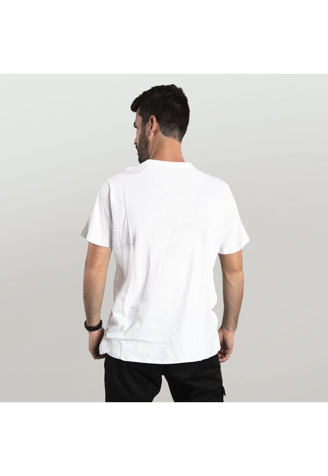 Polera M/C Hombre Fdtn Ww Shield Tee Blanco-4