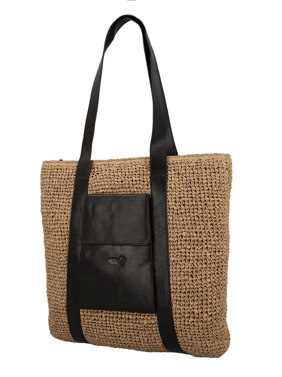 Cartera Raffia Mujer Sz Zlatni Tote Beige -1