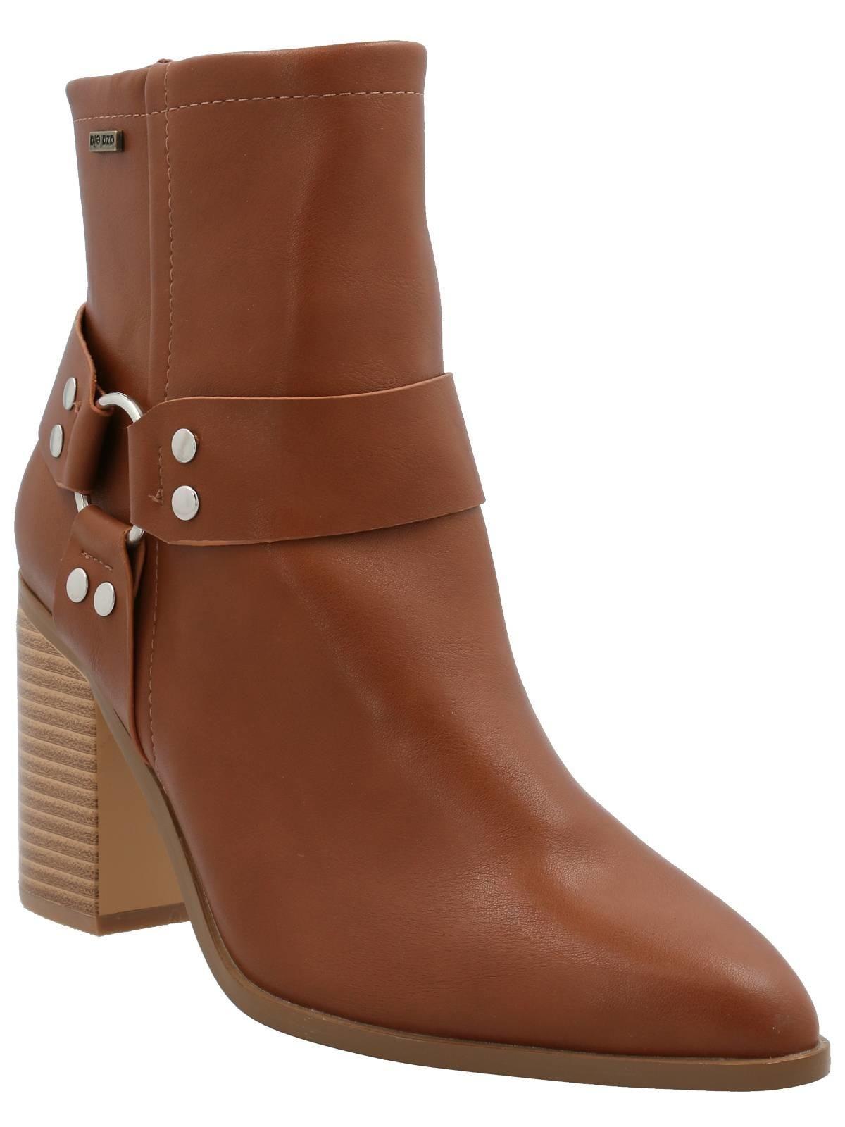 Botín Gubbio Mujer Camel-0