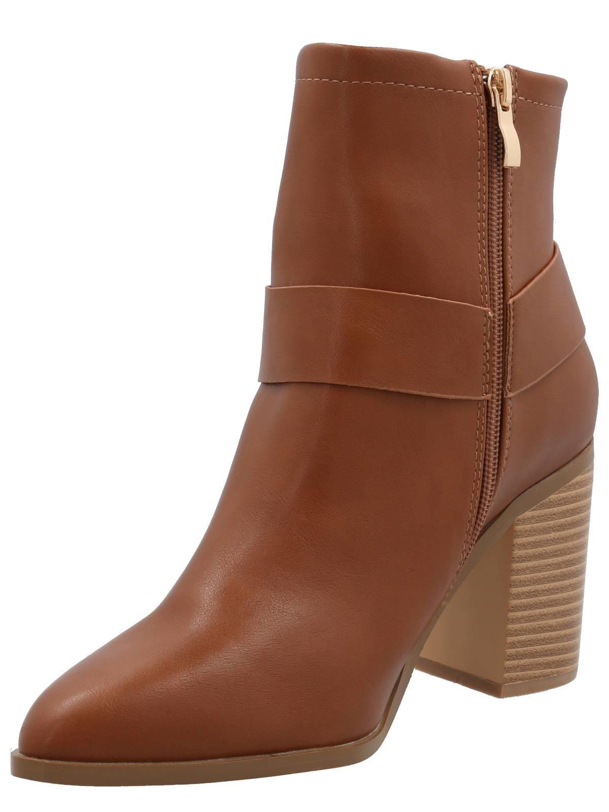 Botín Gubbio Mujer Camel-4