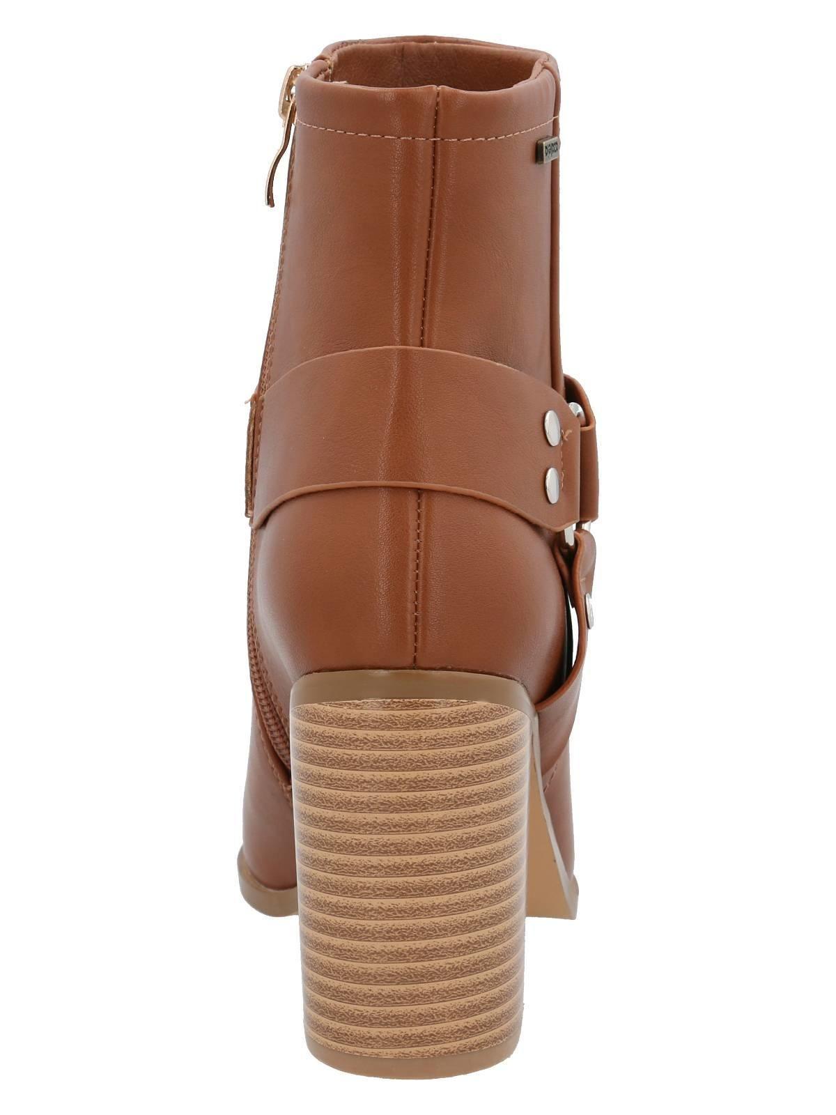 Botín Gubbio Mujer Camel-6