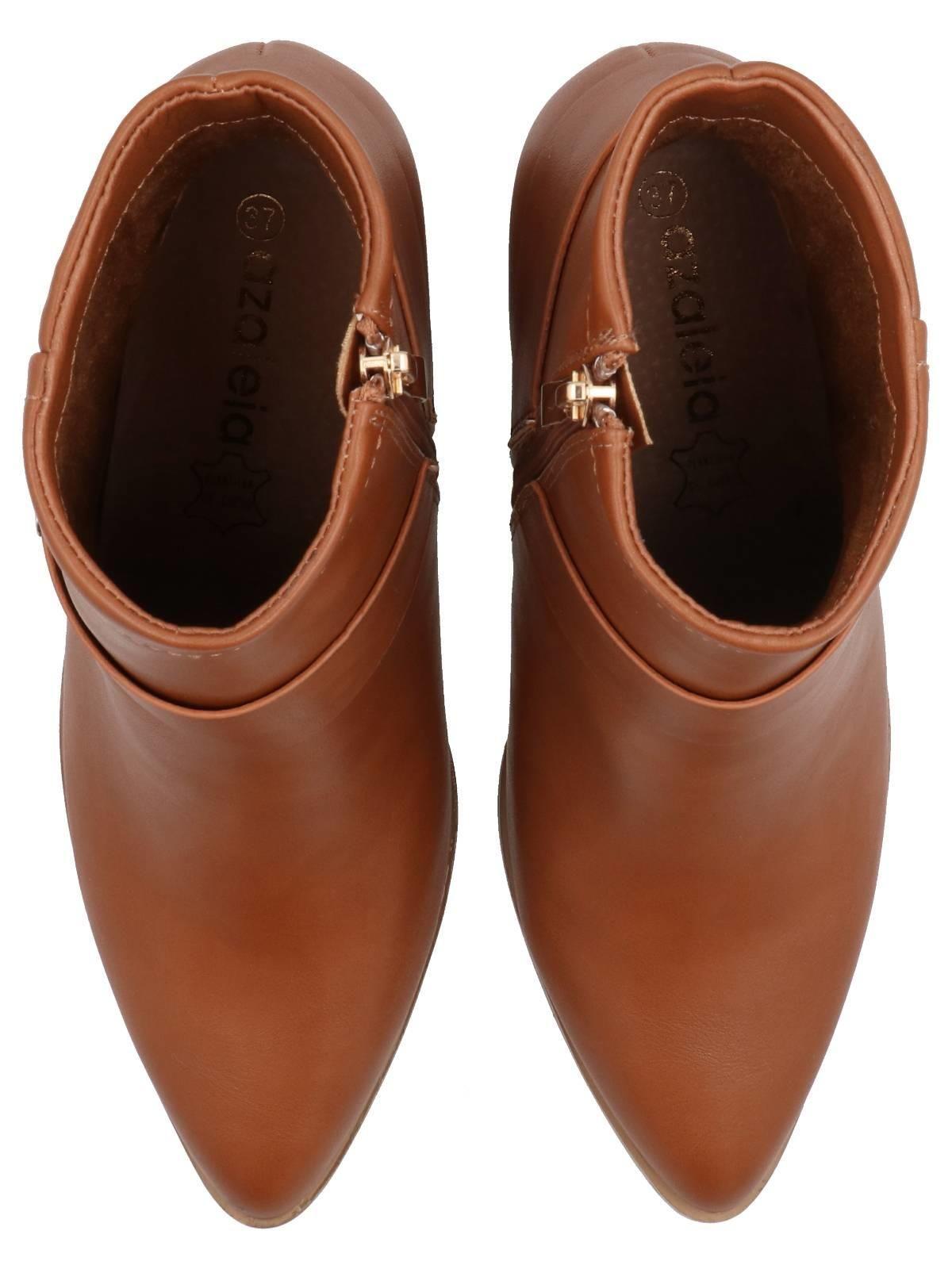 Botín Gubbio Mujer Camel-7