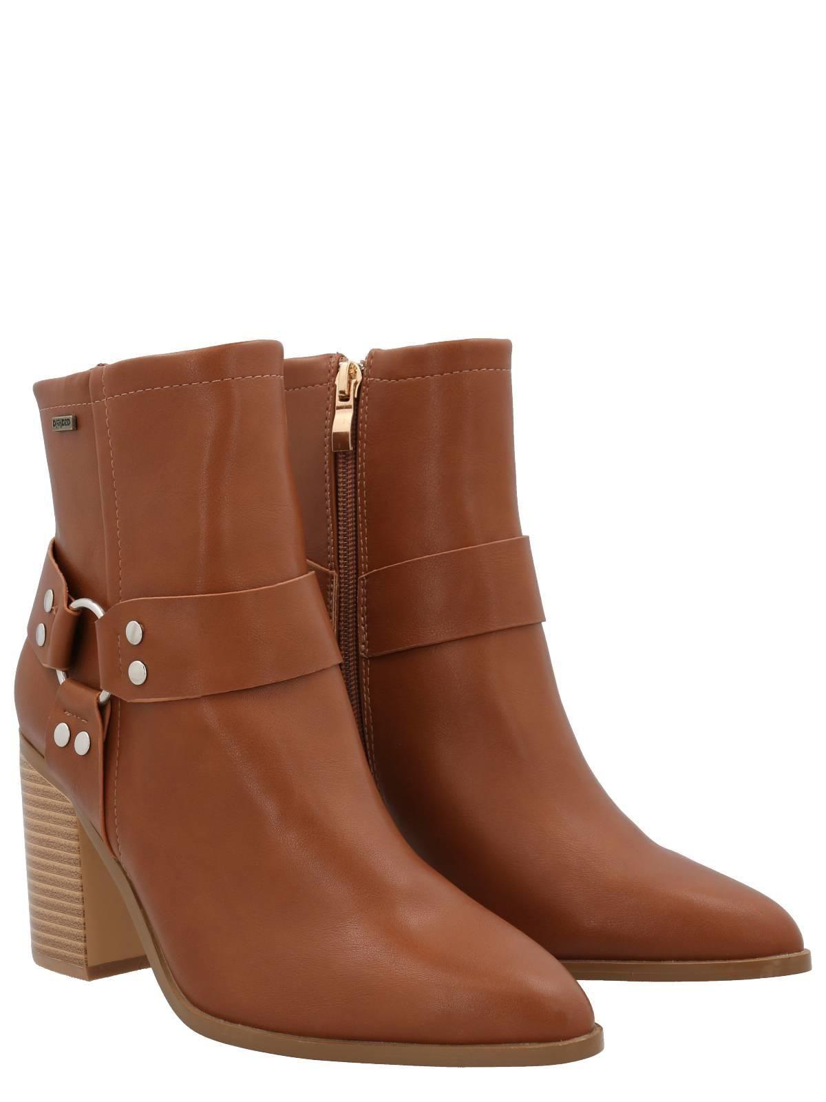 Botín Gubbio Mujer Camel-8