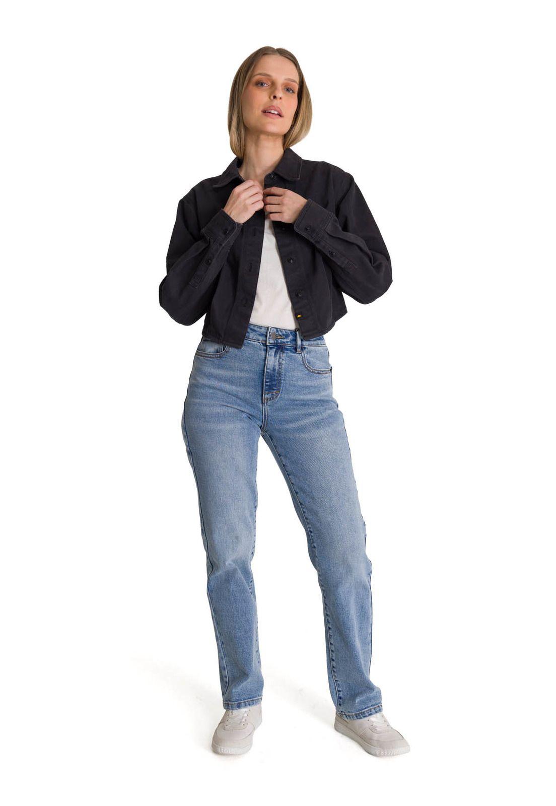 Chaqueta Twill Mujer Negro-5