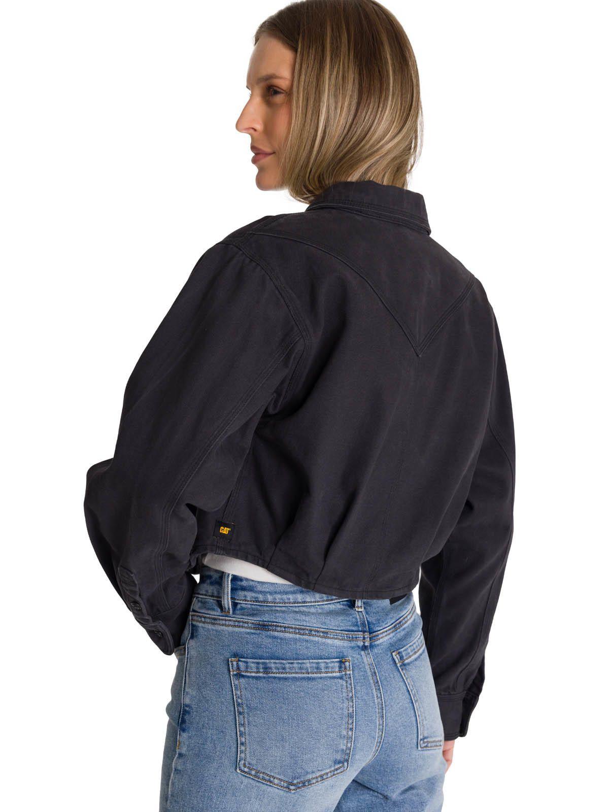 Chaqueta Twill Mujer Negro-3