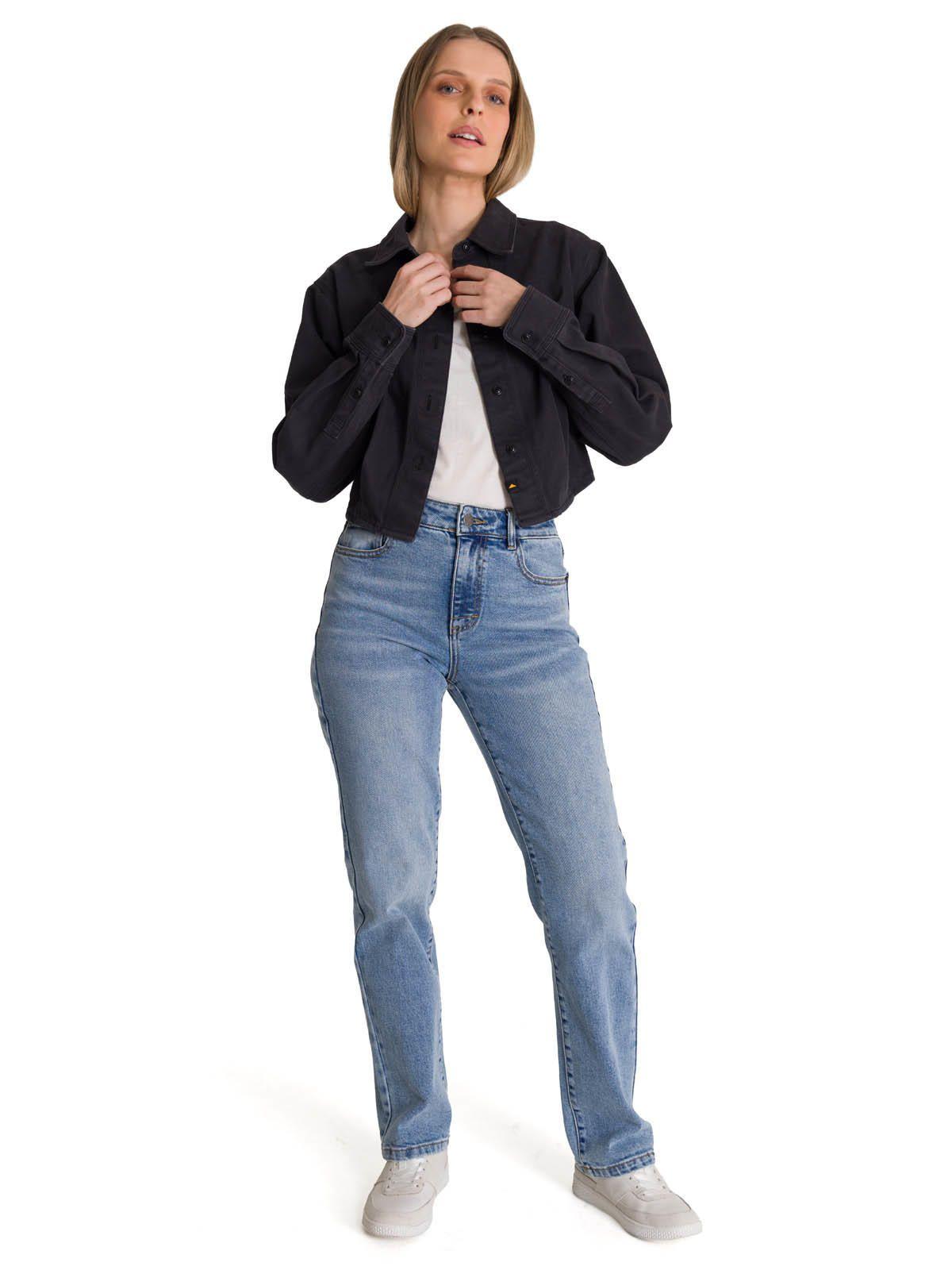 Chaqueta Twill Mujer Negro-5