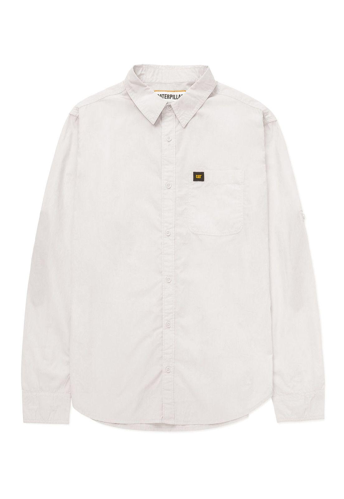 Camisa Manga Larga Casual Fundation Hombre Blanco-7
