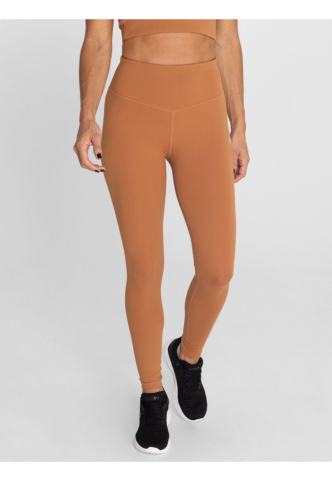 Calza tiro alto Mujer Hr Long Legg Gala Caramelo-5