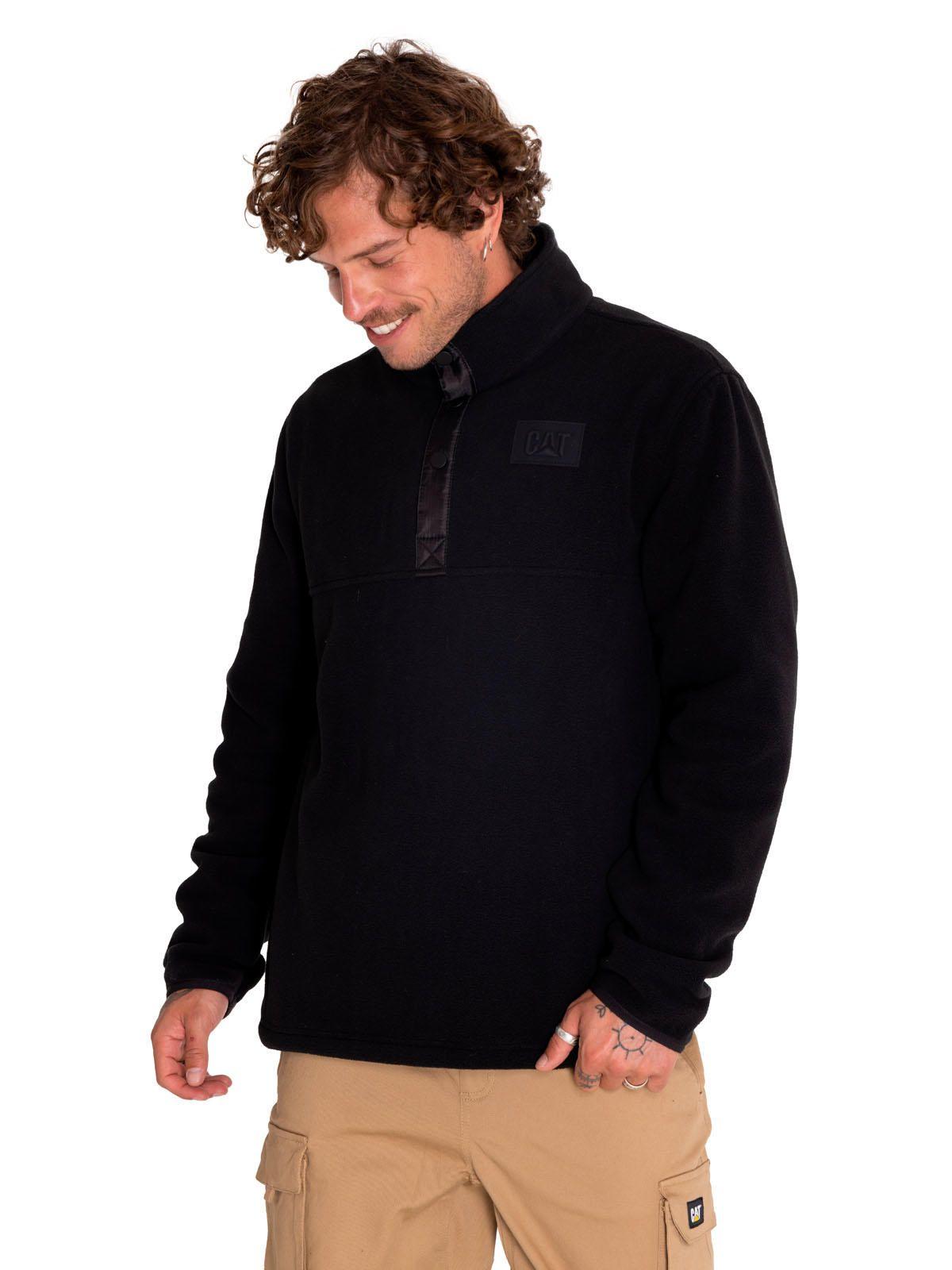 Polar Hombre Polar Fleece Half Snap Negro-1