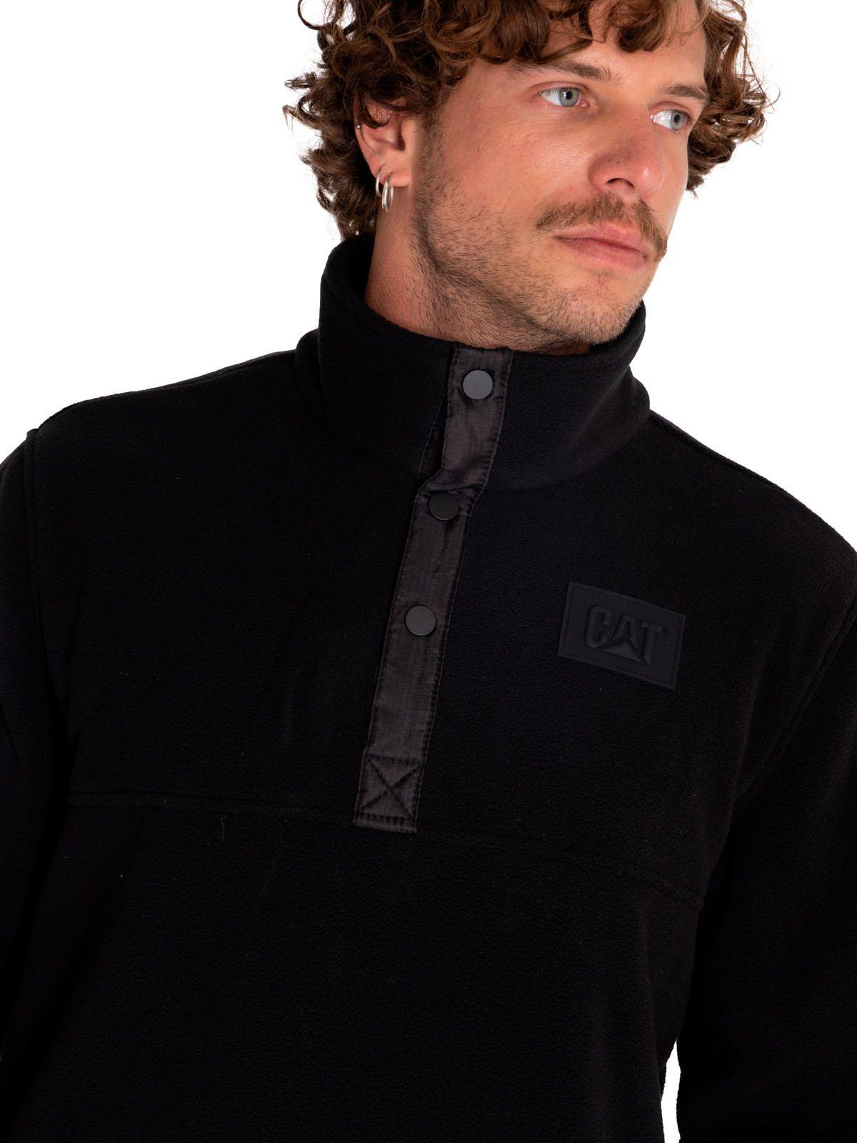 Polar Hombre Polar Fleece Half Snap Negro-4