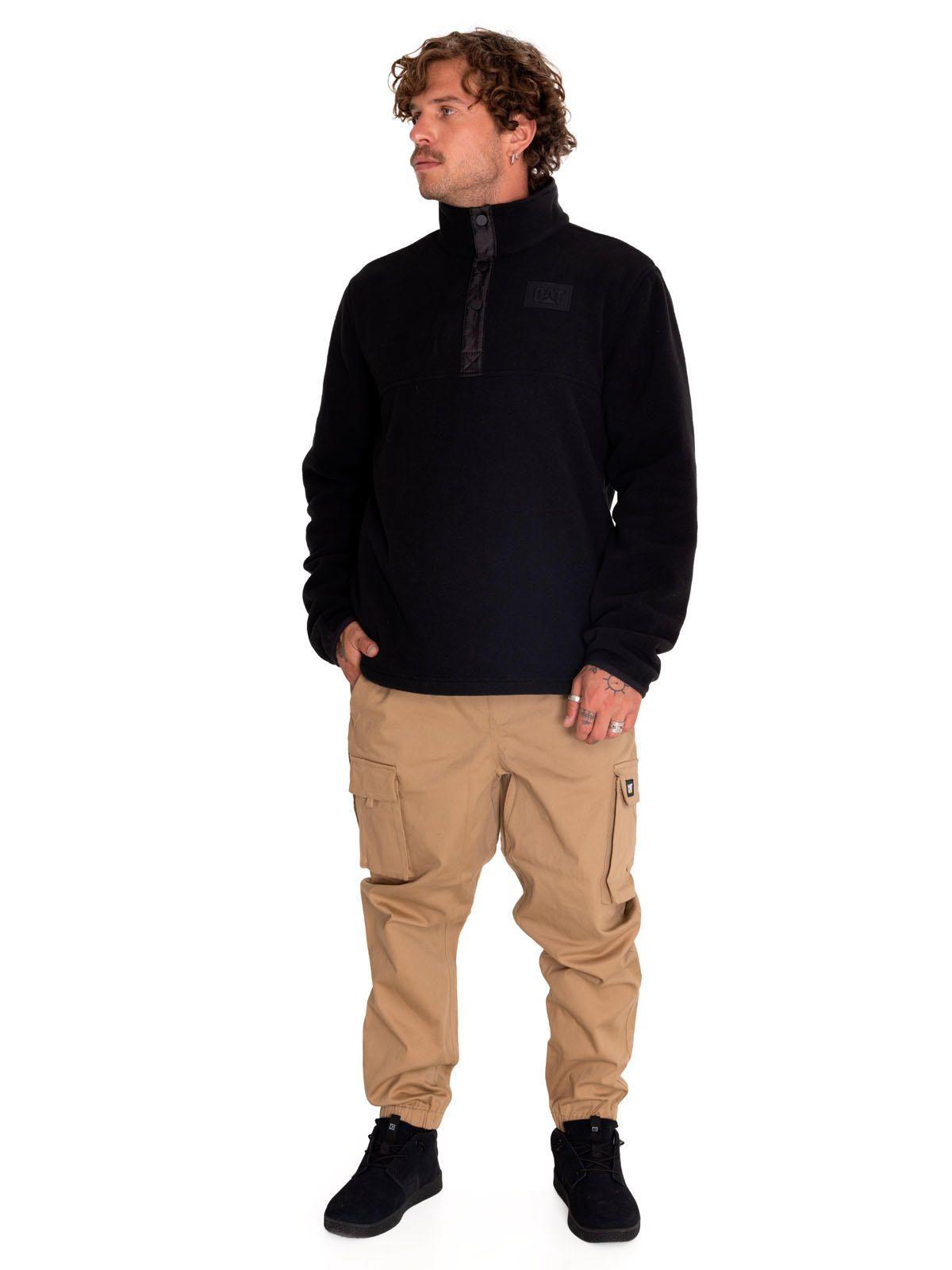 Polar Hombre Polar Fleece Half Snap Negro-5