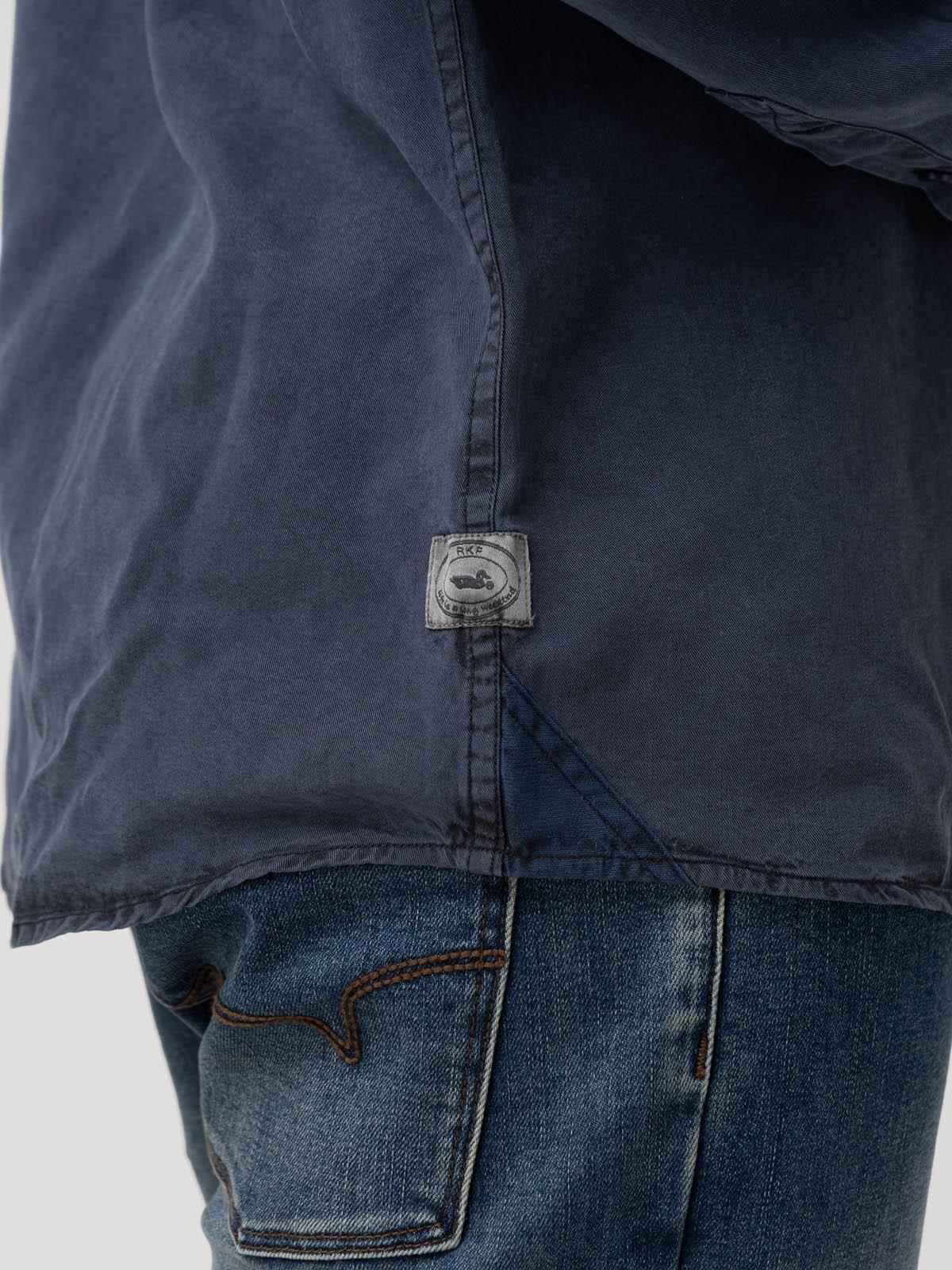 Camisa Tencel Hombre Tencel Azul-7