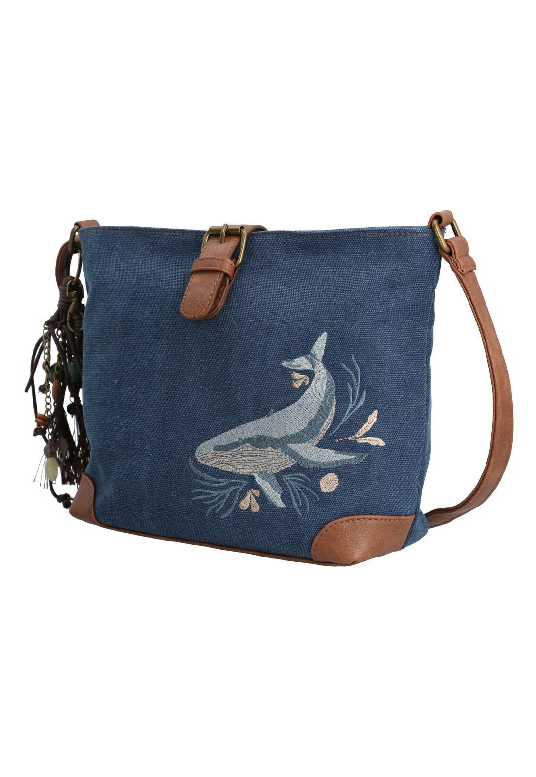 Cartera Azul Suhay Cross Mujer-1