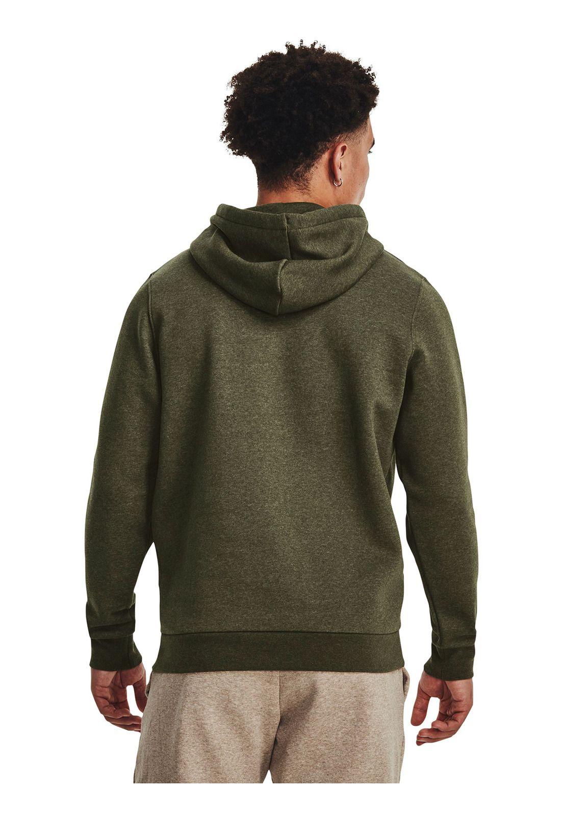 Polerón UA Essential Verde para hombre-4