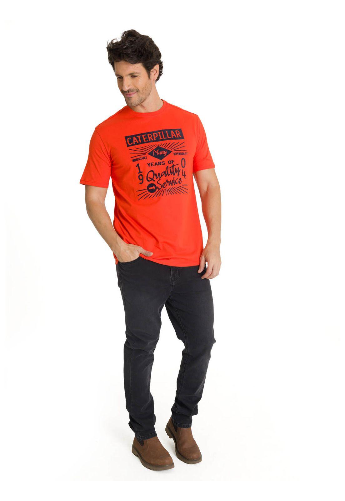 Polera Manga Corta Hombre Heritage 1904 Rojo-5