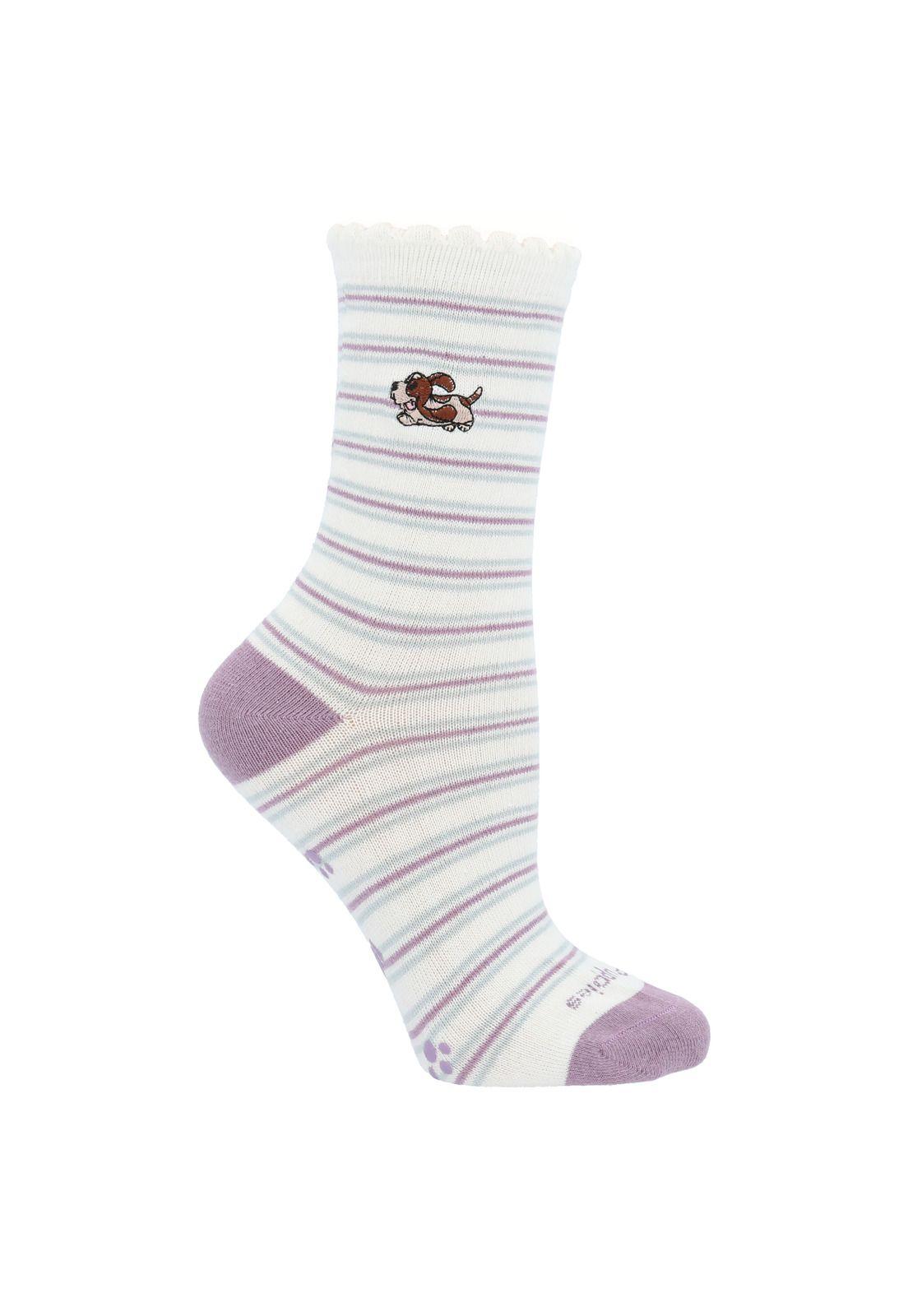 Calcetín Algodón Niña Ladylin Crema-0