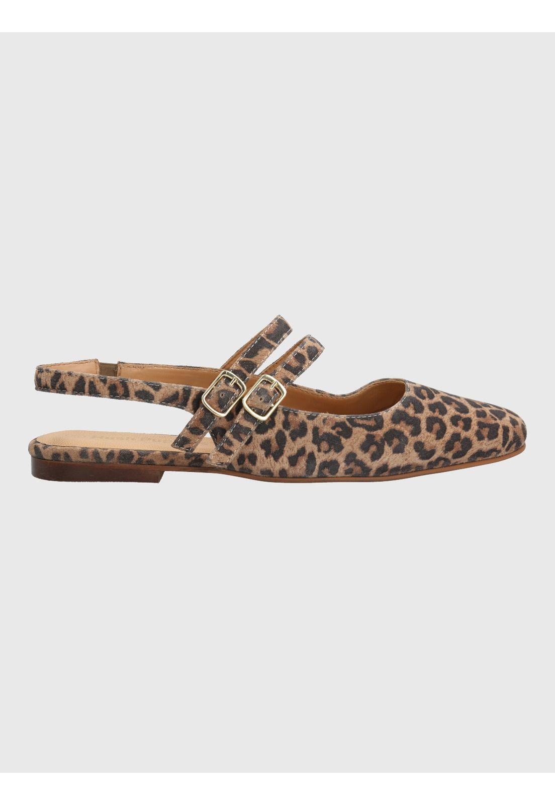Ballerina Cuero Mujer Clementine Beige-1