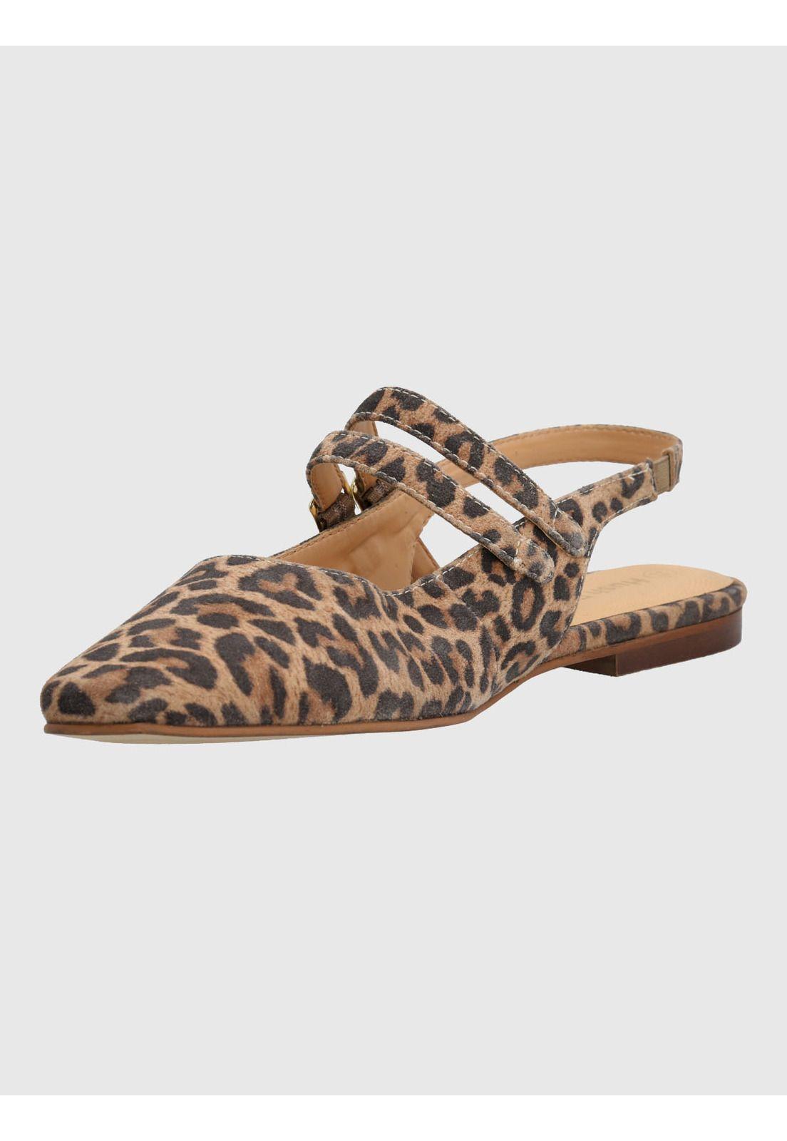 Ballerina Cuero Mujer Clementine Beige-4